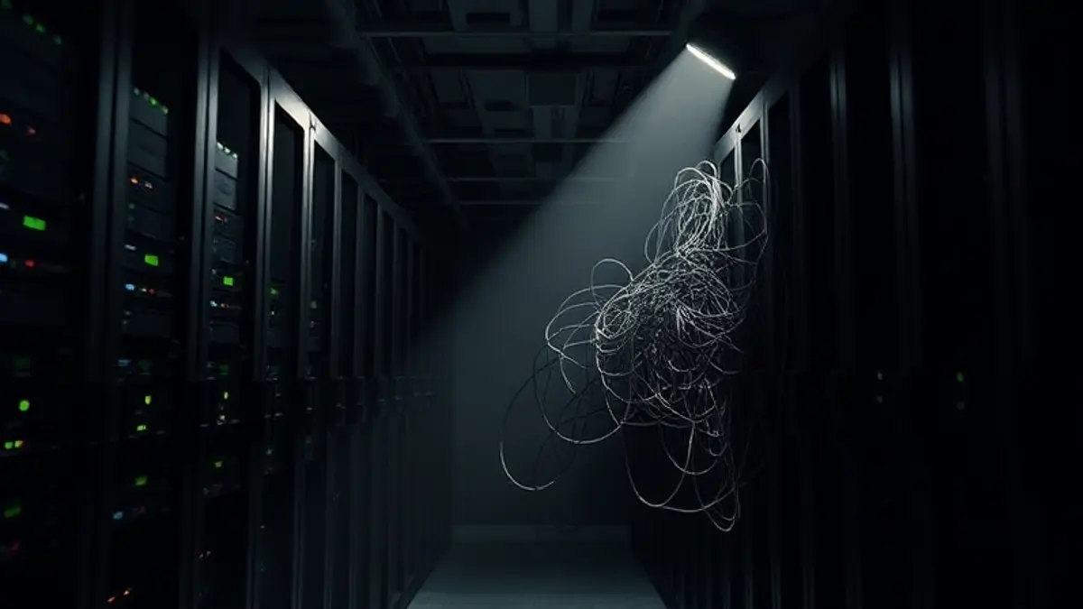 AI-generated editorial illustration for: AI Data Center Debt Is Showing Up Everywhere