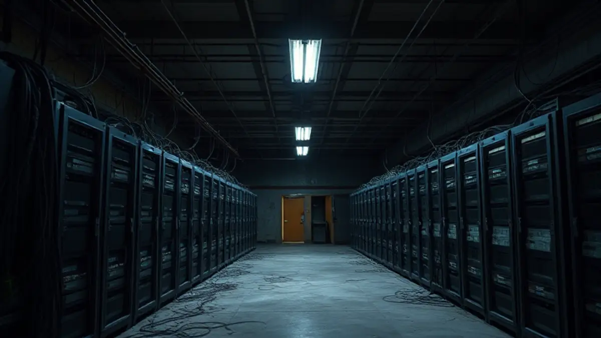 AI-generated editorial illustration for: Amazon writes scary blog warning communities not to block data centers