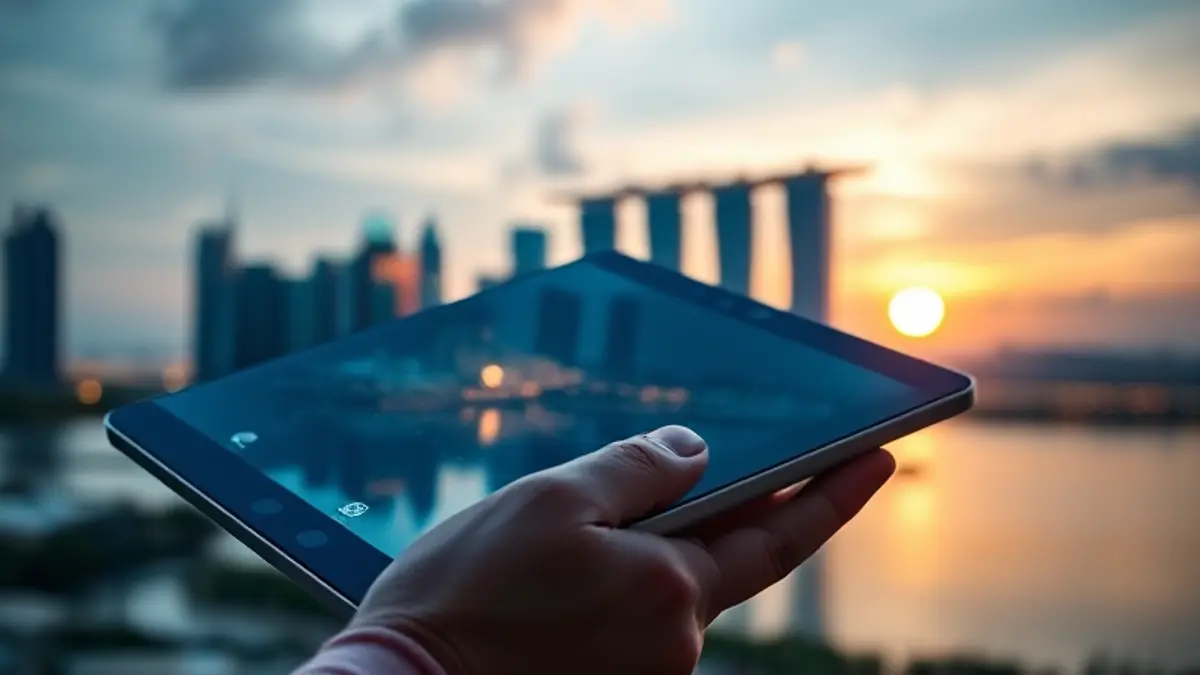 AI-generated editorial illustration for: At AI Day Singapore, NVIDIA and Partners Showcase AI Advancements Across Southeast Asia