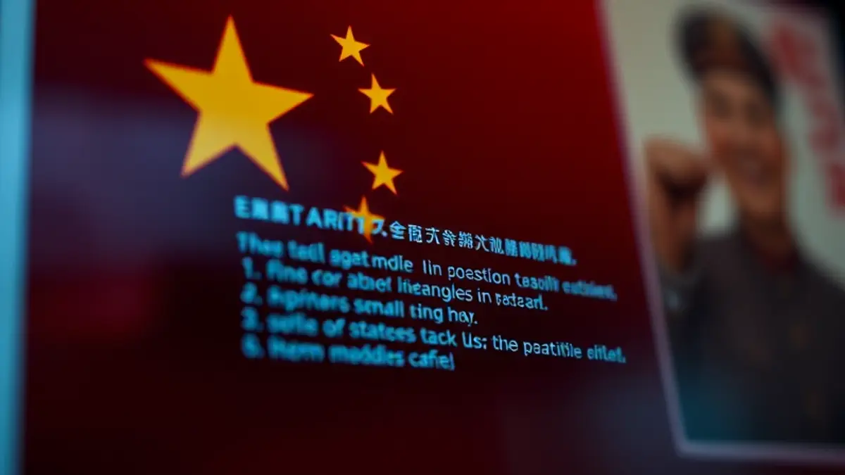 AI-generated editorial illustration for: Chinese AI models parrot state doctrine or refuse to answer on sensitive topics
