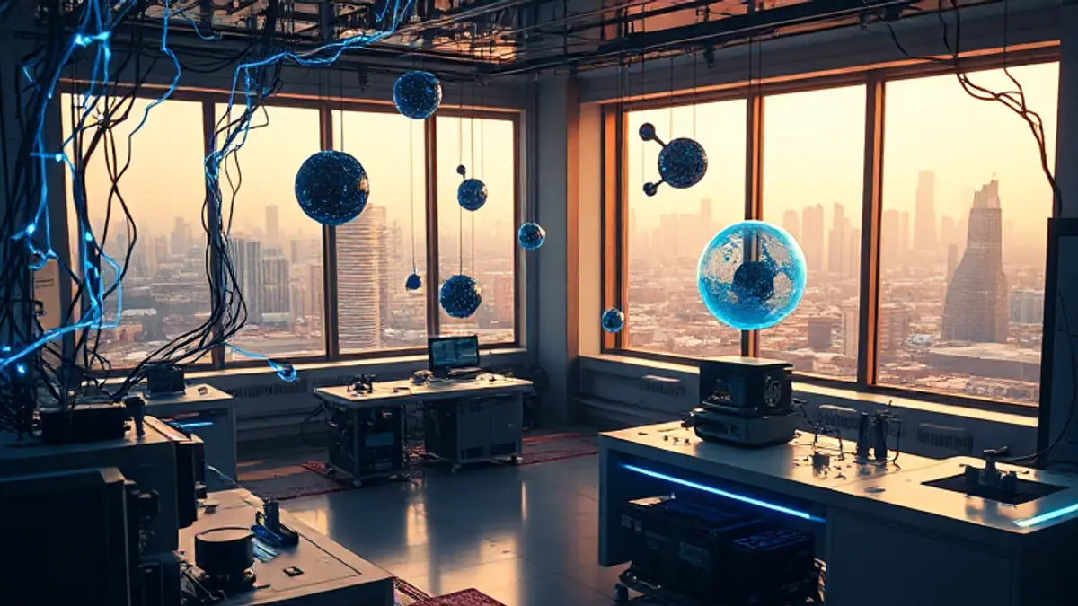 AI-generated editorial illustration for: Import AI 470: No rights for machines; automating environment generation with SPADE; and building better GPU kernels with Hawkeye