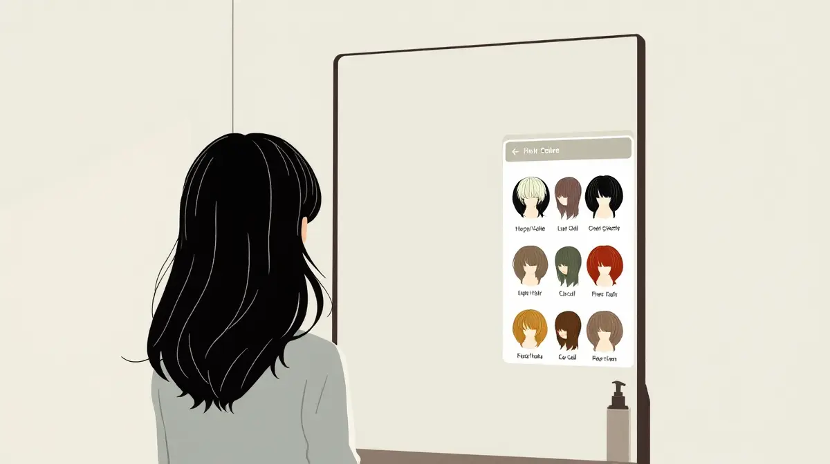 Illustration for: Krea Launches AI Tool for Virtual Hair Color Try-On