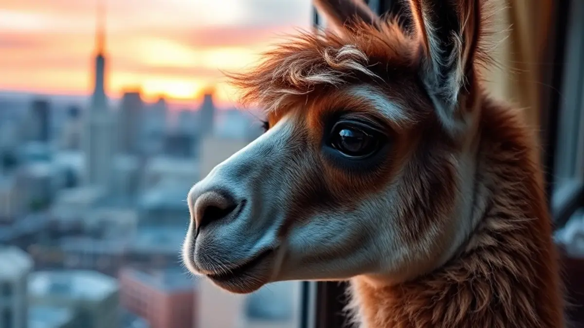 AI-generated editorial illustration for: LlamaIndex Newsletter - Looking Back on 2025 - LlamaIndex