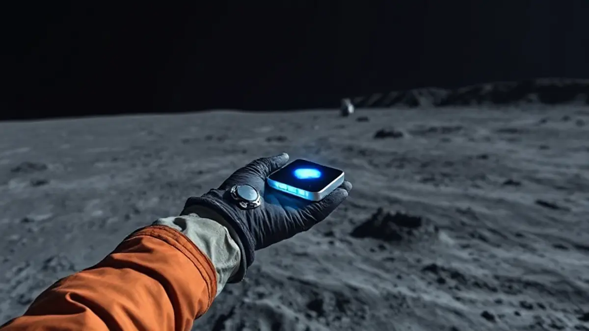 AI-generated editorial illustration for: NASA and IBM's open source lunar model turns 17 years of orbiter data into a foundation for lunar science