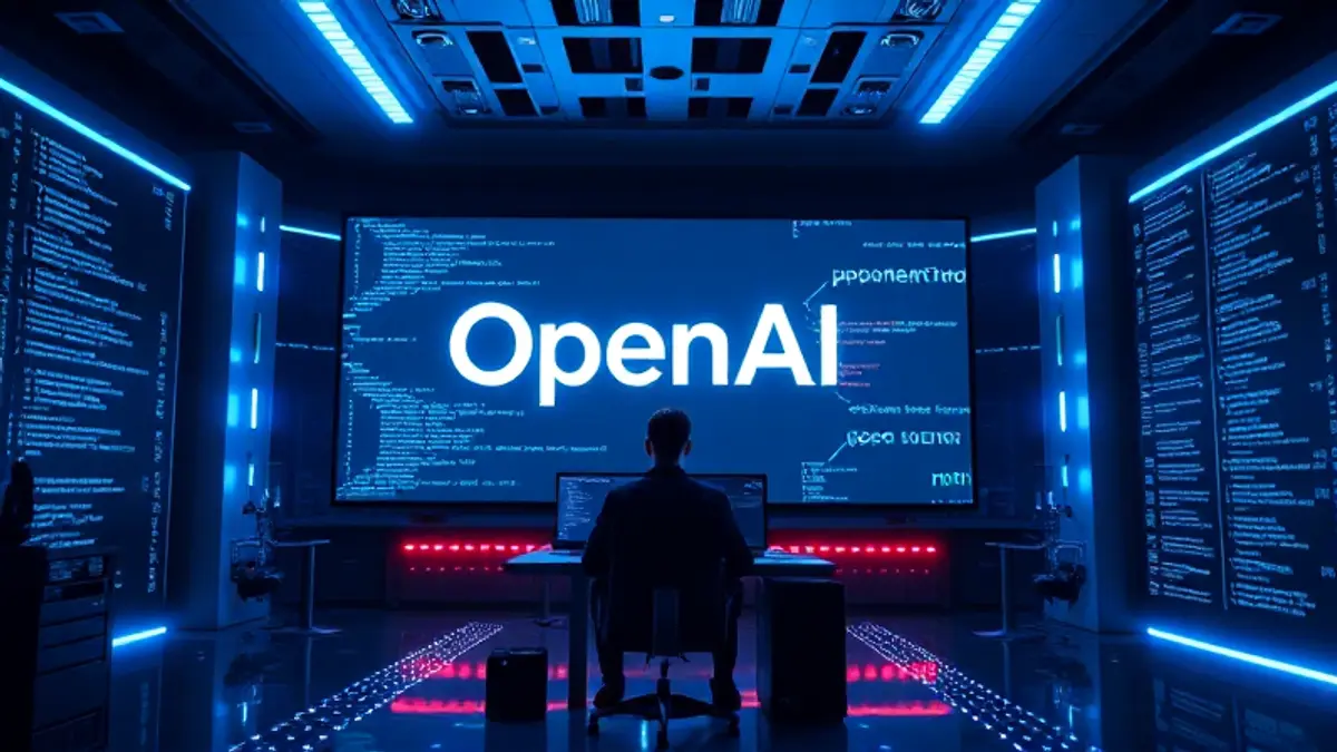 AI-generated editorial illustration for: OpenAI goes from hacker to hacked