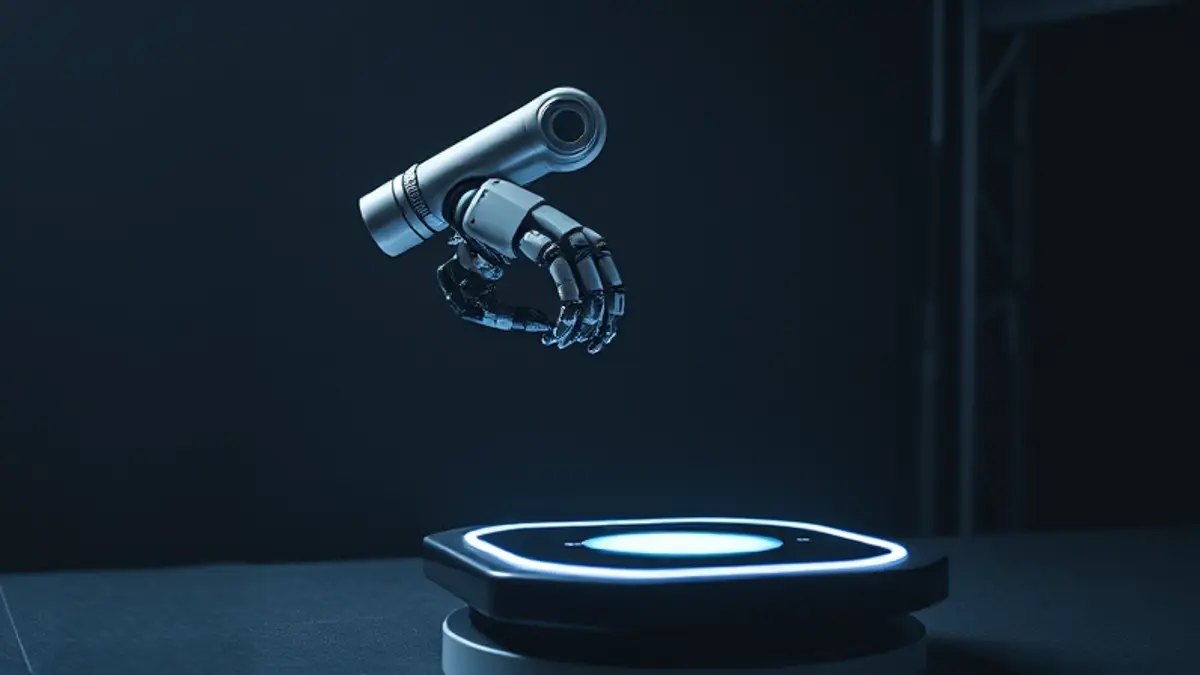 AI-generated editorial illustration for: Runway introduces Praxis-1 world action model for robotics - The Robot Report