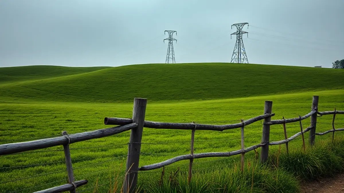 AI-generated editorial illustration for: Rural Queenslanders have seen gas projects come and go – but a 725-hectare datacentre poses a whole new level of ‘stupidity’