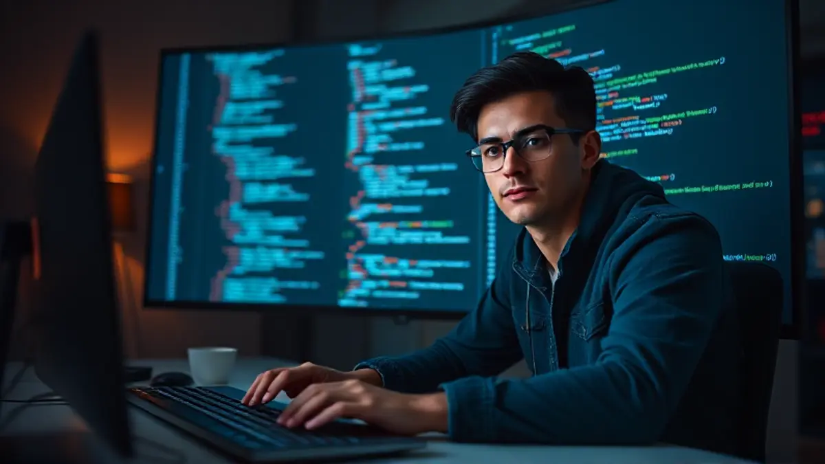 AI-generated editorial illustration for: Software Engineer - New Grad - Scale AI